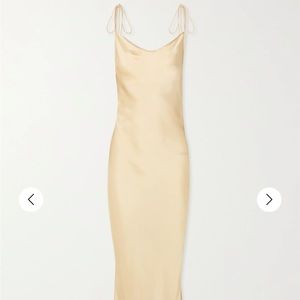 ORSEUND IRIS Drawstring Dress Champagne